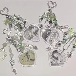 the guy she was interested in wasn't a guy at all/green yuri keychains