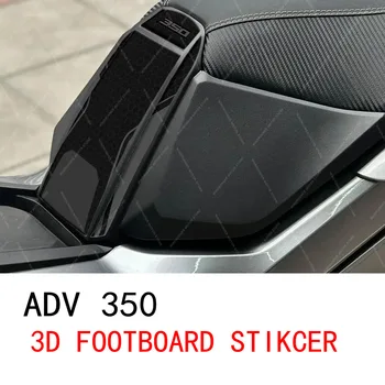 혼다 Adv 350 ADV 350 오토바이 스티커 3D 수지 발판 하부 안장 데칼 액세서리