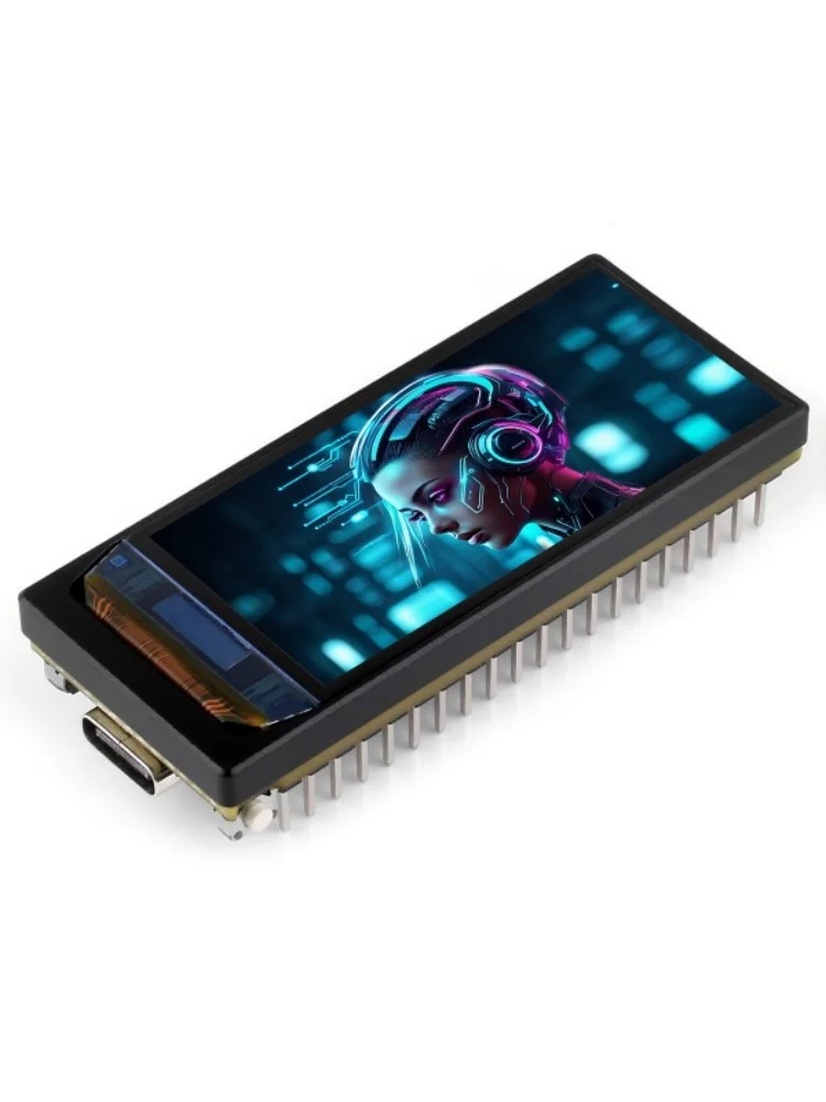 ESP32-S3 Placa de desenvolvimento de display AMOLED de 1,91 polegadas, 240 × 536, processador dual-core LX7 de 32 bits, frequência de até 240 MHz, aceleromet