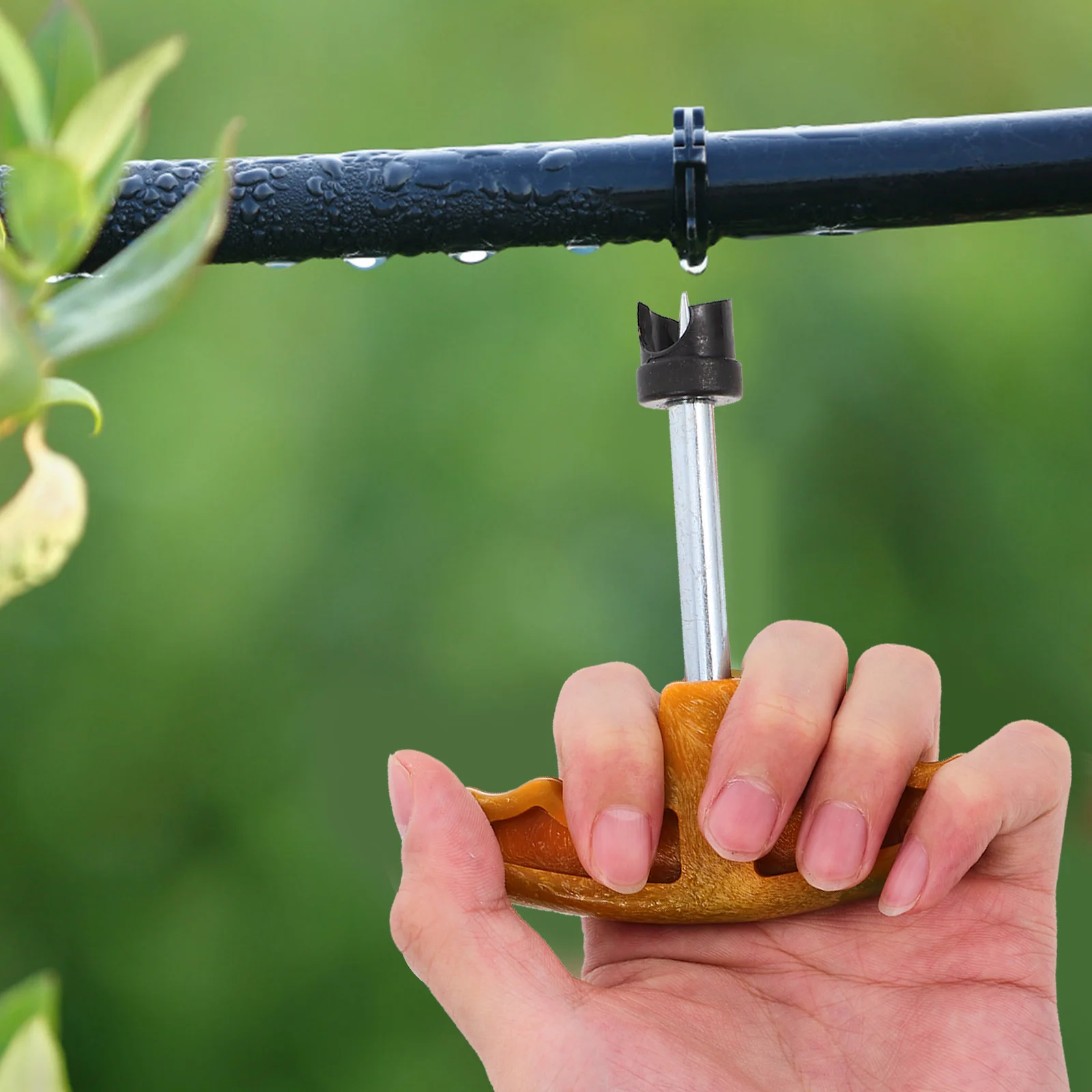 ثقب أداة تخريم 16 مللي متر البلاستيك أنبوب الري الناخس لنظام الري بالتنقيط البستنة العرض قابل للتعديل ثقب الناخس