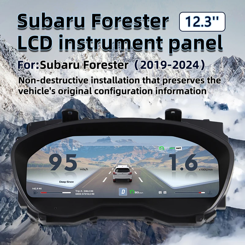 Dashboard Machine Gps Speedometer Car Speedometer Wire Custom Carplay Aftermarket Instrument Cluster 19-24 Forester