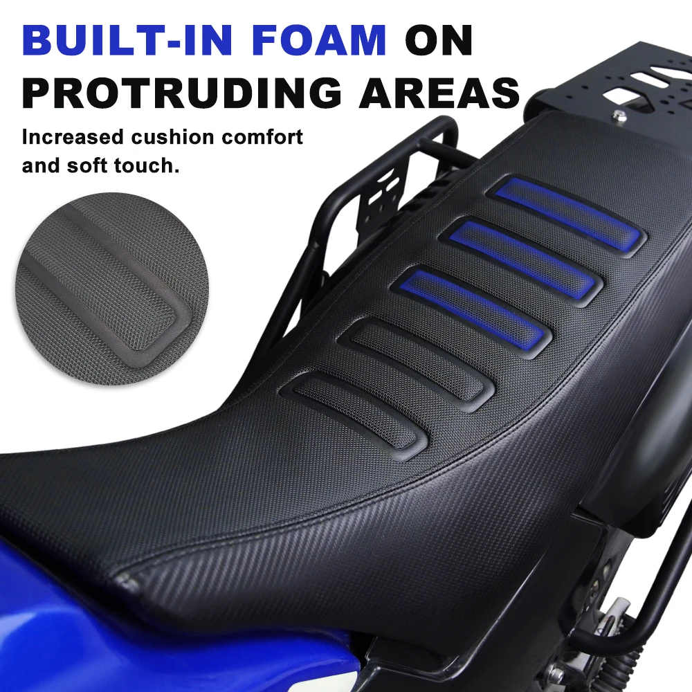 Seat Saddle Cushion Cover Protector Off Road Fit For Yamaha TW200 1987-2024 TW 200 Motorcycle Seat Cover PVC Leather Waterproof