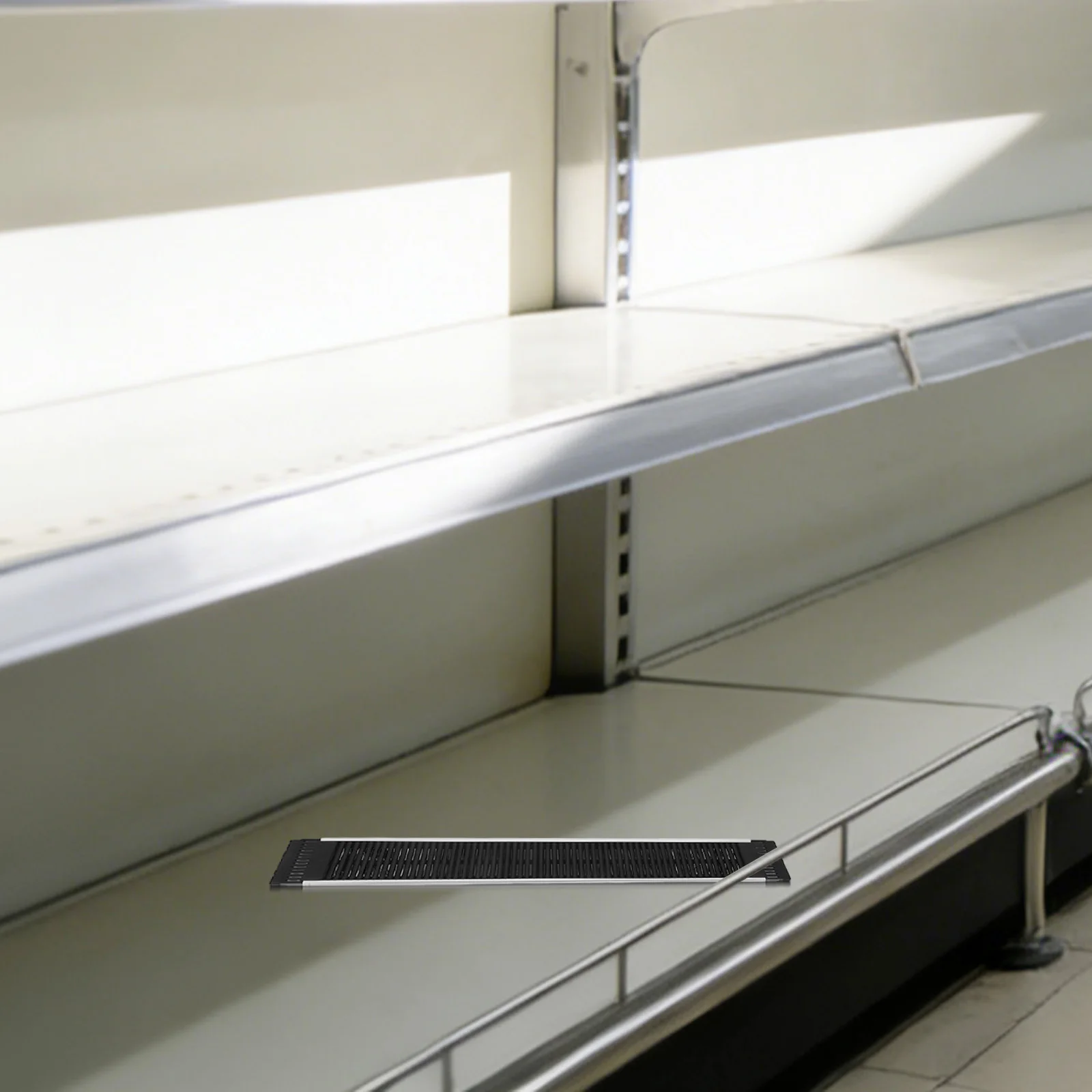 

3Pcs Refrigerator Shelf Pusher System - Front Facing Beverage Organizer Rack - Sliding Can Dispenser Track for Efficient Drink