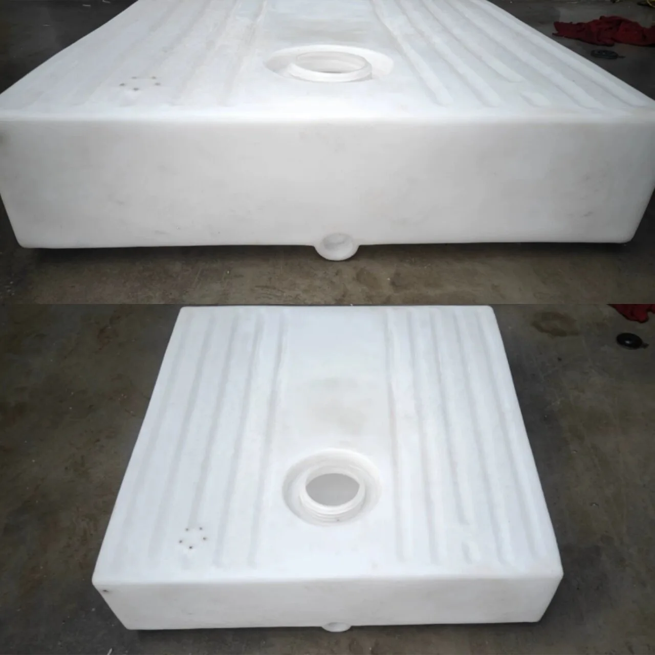 Multi-specification RV chassis water tank 240L plastic bucket horizontal water tank flat