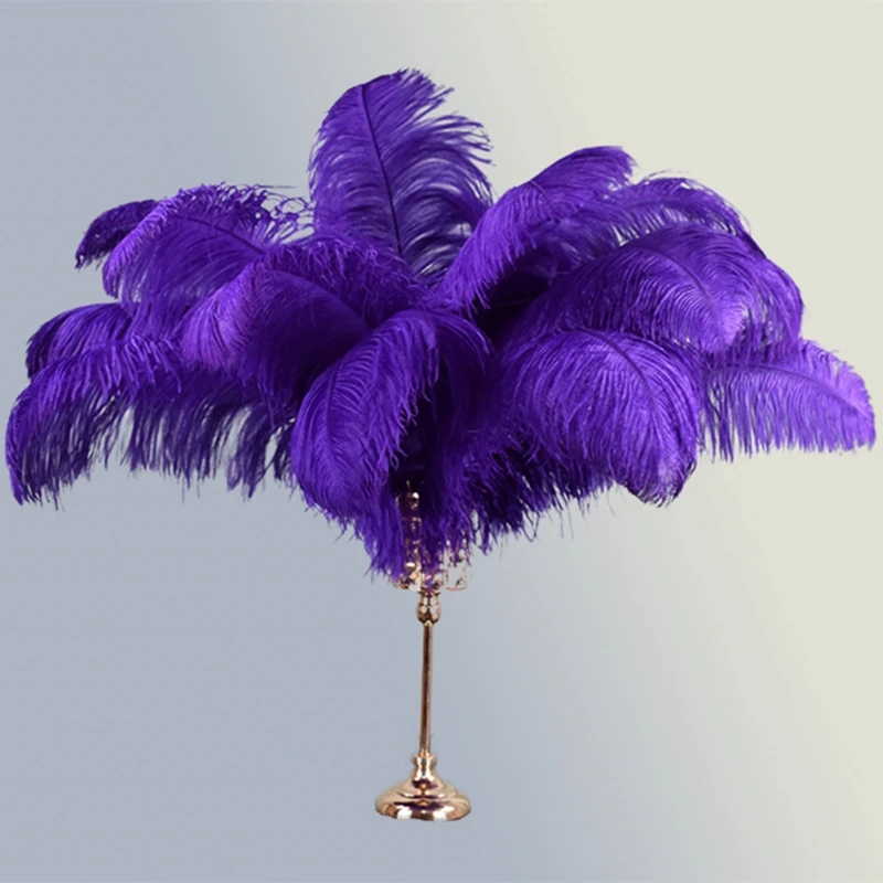 Purple Ostrich Feather Decor Feathers for Crafts Large Wedding Centerpieces Tables Vase Decoration Holiday Accessoires Mariage