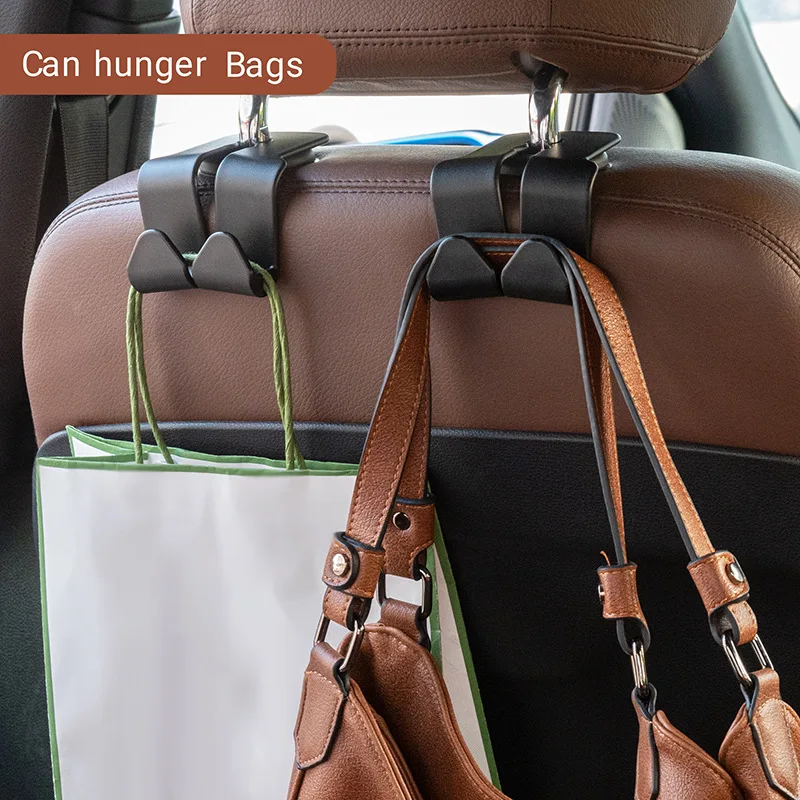 Double Head Hooks Back Seats Headrest Hanger Hook Car Accessories Car Rear Seat Hanging Holder Interior Hook Organizer