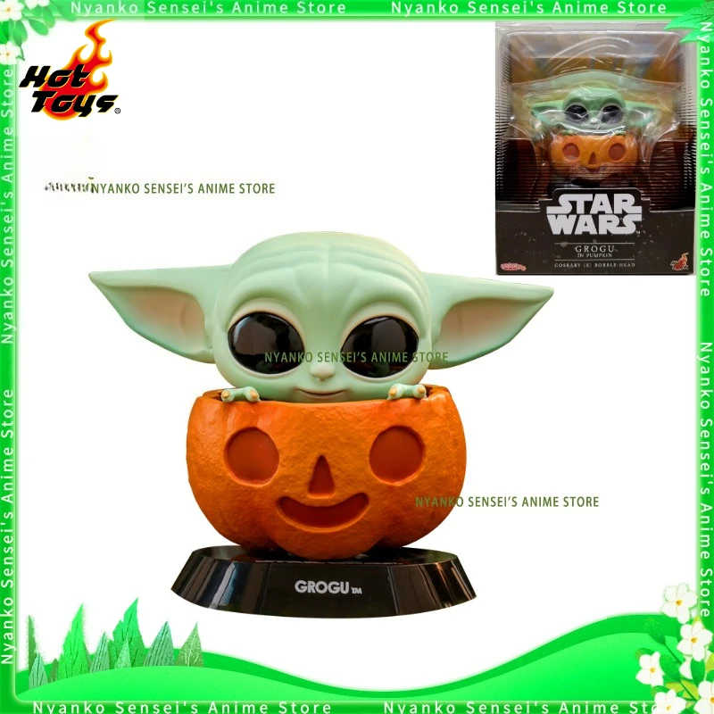 

В наличии Горячие игрушки The Mandalorian Pumpkin Grogu Cosbaby(S) Mini Q Ver. Коллекционная фигурка COSB1063 аниме-модель игрушечной куклы 7,5 см