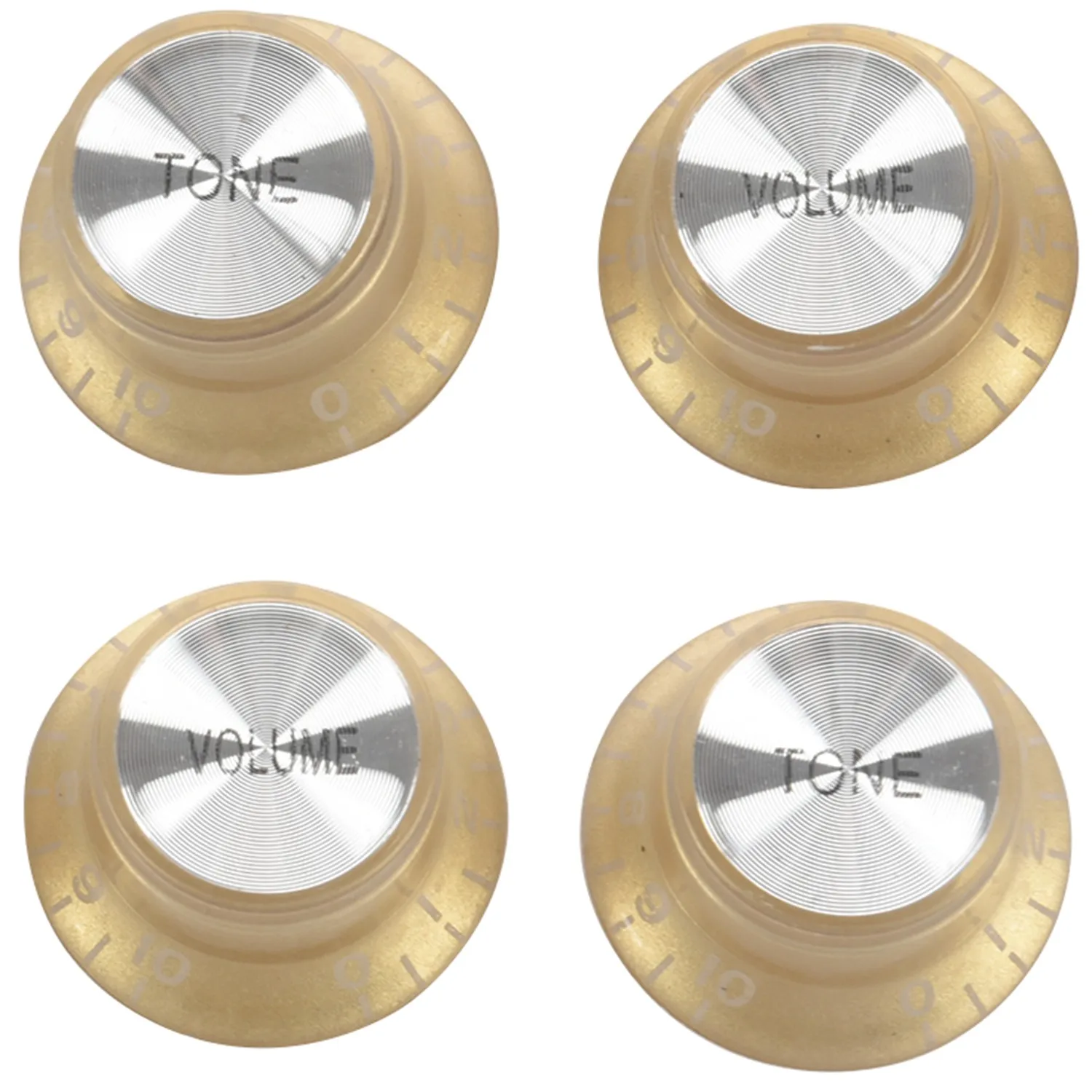 Set Gold Top Hat Knob for Gibson for Les Paul Gold Foil