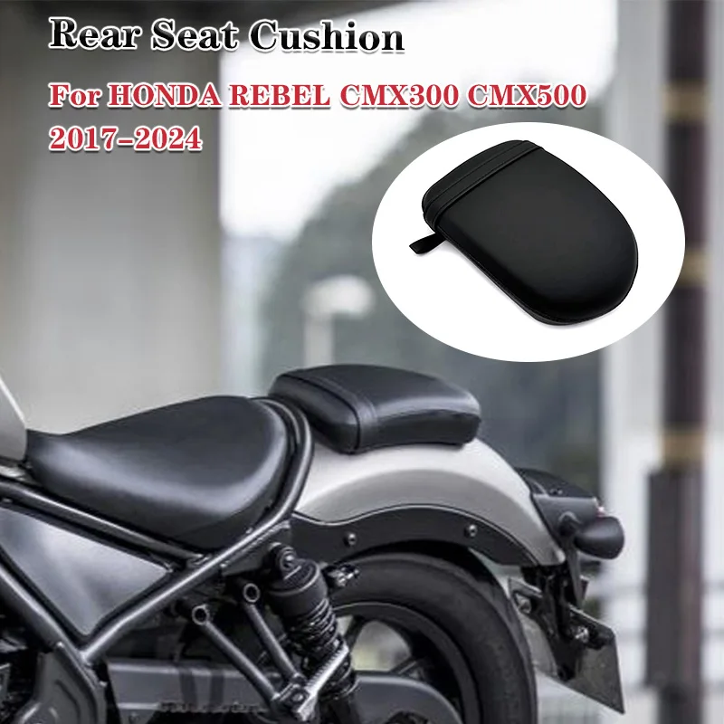 

For Honda Rebel CMX300 CMX500 CMX 300 500 2017-2024 2018 2023 Motorcycle Full Leather Waterproof Seat Cushion Rear Seat Cushion