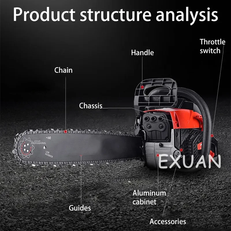 Gasoline Chainsaw 9952 Wood Saw High-power Small Portable Saw Wood Chain Saw Portable Adjustable Gasoline Chainsaw