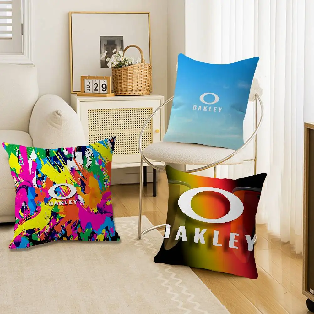 O-Oakleys logo Cushion Cover Pillowcase Upholstery Sofa Throw Pillow Home Decor Pillowcas