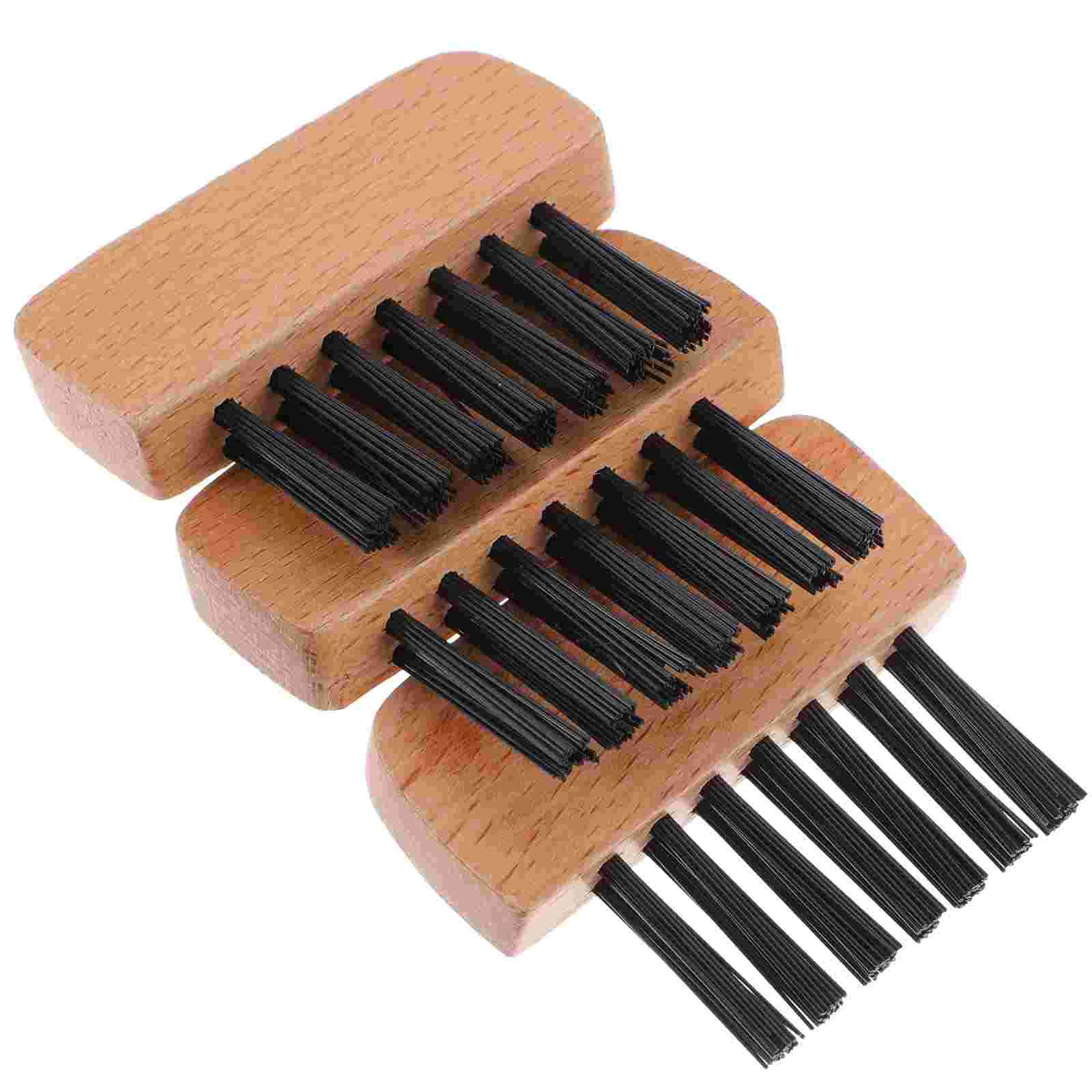 3 Pcs Softball Brush Baseball Cleaning for Sports Supply Plate Umpire Gear Wood Accessory Professional