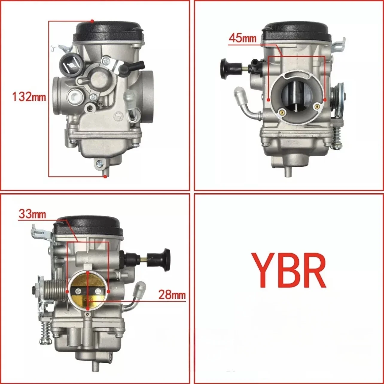 Motorcycle Carburetor Is Suitable For Yamaha YBR125 125CC YJM125 YB125 Motorbike Accessories