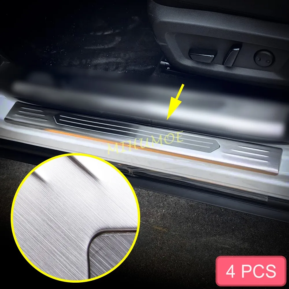 

Для Nissan Rogue 2021-2025/X-Trail T33 2023-2025 Защитная накладка на порог автомобиля, Стайлинг автомобиля, нержавеющая сталь