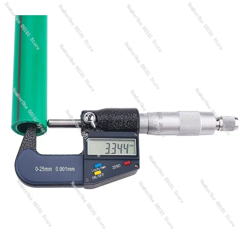 Specialized probe digital micrometer, tube wall thickness double headed round head small head outer diameter 0-25mm