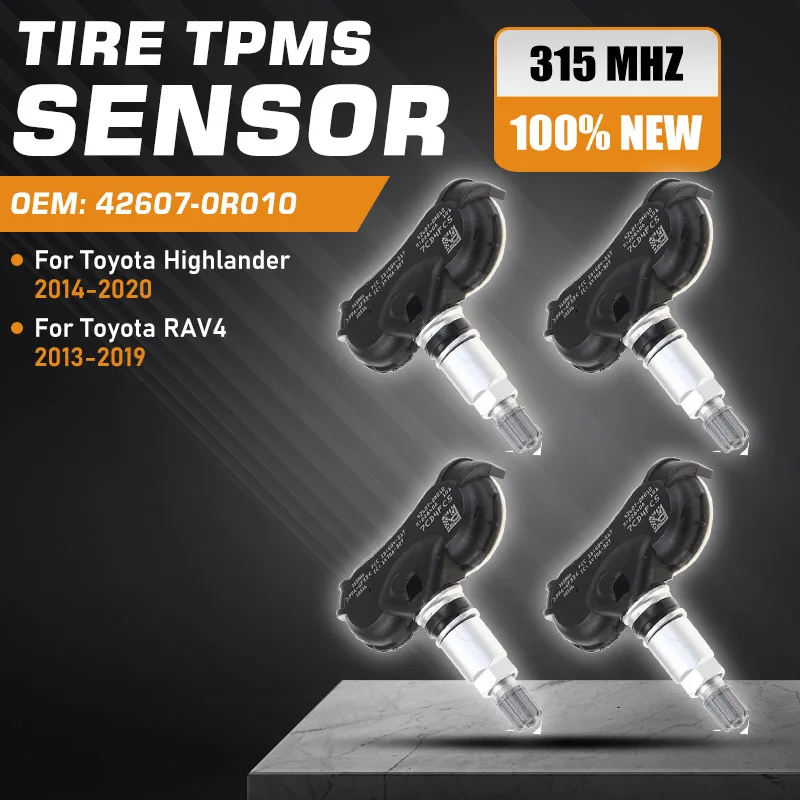 

Tire Pressure Monitoring Sensor For Toyota RAV4 2013-2019 TPMS Toyota Highlander 2014-2020 42607-0R010 315 MHz Car Accessories