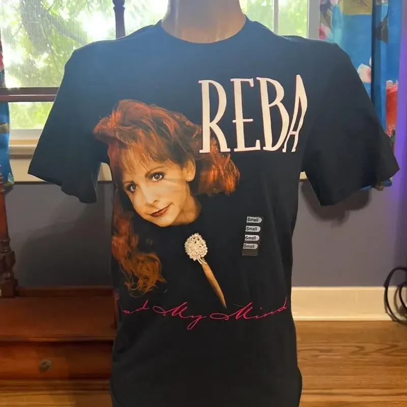 Vintage 90s Reba McEntire Black TShirt  Size Small With Tags  Grand Ole Opry