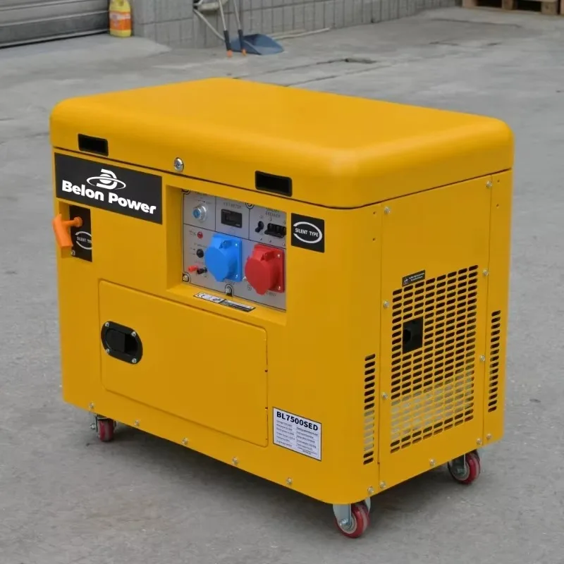 

[2026] 6KW 6.5KW Constant Power Silent oline Generator 220V 380V 50HZ 60HZ Electric Start Generator, Suitable For Schools, Ho