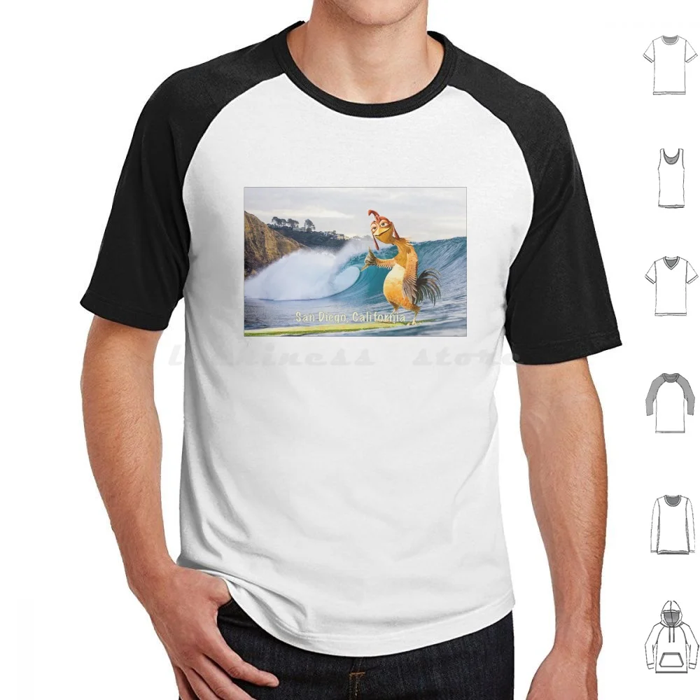 Chicken Joe-San Diego , California T Shirt Men Women Kids 6xl Chicken Joe San Diego California Surfing Waves Shakas Movie