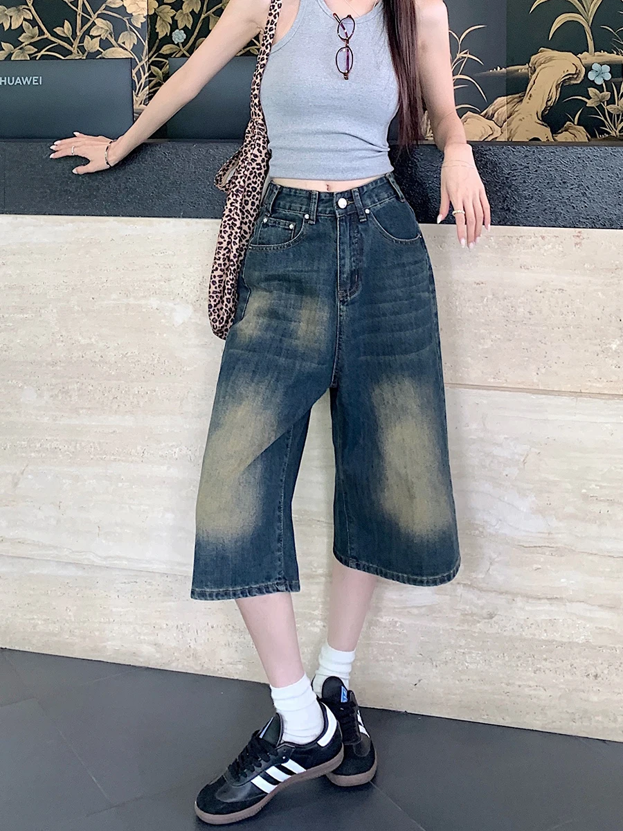 

Низ женские джинсы женские 2025 новинка Kawaii милые милые японские корейские модные пастельные цвета розовый фиолетовый желтый светлый