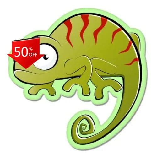 

Chameleon Funny Bumper Truck Laptop Camper Van Waterproof Vinyl Decal Accessory Cool Retro Trendy Cute Vintage