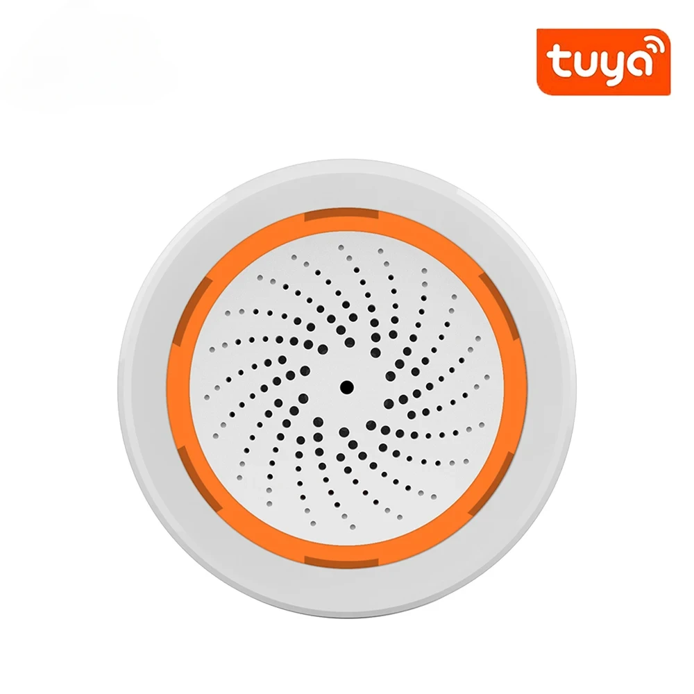 Coolcam Zigbee 3.0 Smart Siren Alarm | 110dB Strobe & Voice Alert, USB Powered for Tuya Smart Home Security System