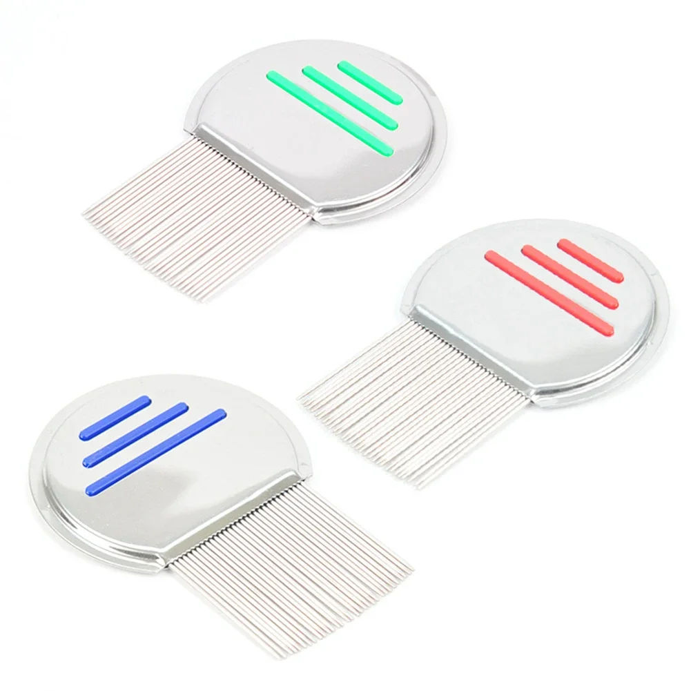 1pc High Quality Terminator Head Lice Comb Nit Free Kids Hair Rid Headlice Stainless Steel Metal Teeth Remove Nit Brush