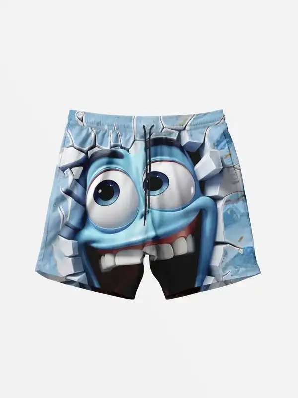 

Men's Shorts Men's Hawaiian Swimming Trunks 3D Lamb Print Beach Shorts Quick-drying Outdoor Leisure Sports Shorts Fashionable