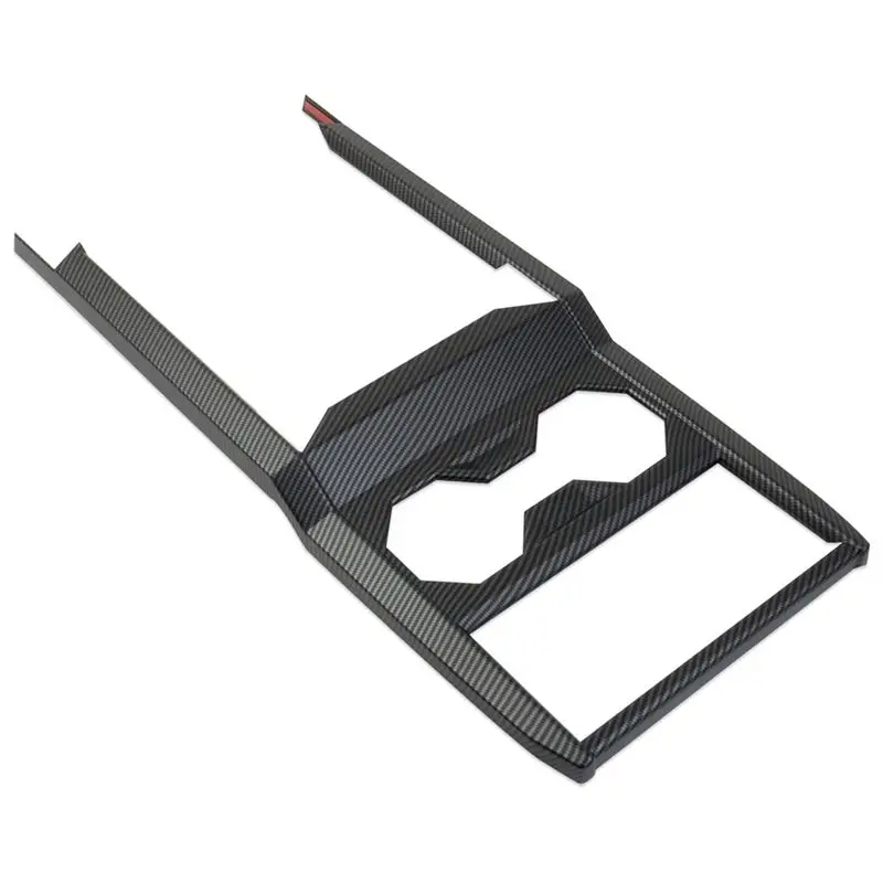 

Center Console Trim Panel With Cup Holder For Tesla Cybertruck 2024 2025 Accessories Matte Carbon Fiber