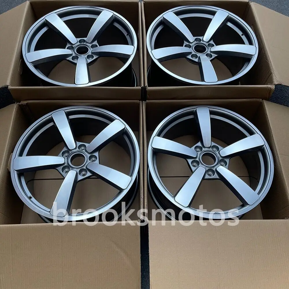 

21" GRAY 5 SPOKE FORGED WHEELS RIMS FITS 2018+ PORSCHE CAYENNE 21X9.5 21X11