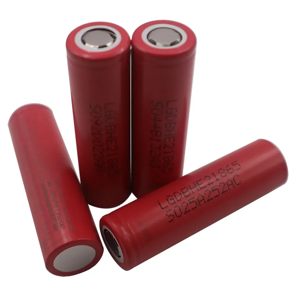 LGDBHE21865 2500 mAh 10 sztuk narzędzie dużej mocy częstotliwość rozładowania ogniwa akumulatora 20 A litowo 3,7 V INR18650 Li-Ion 3,6 V 2,5 Ah