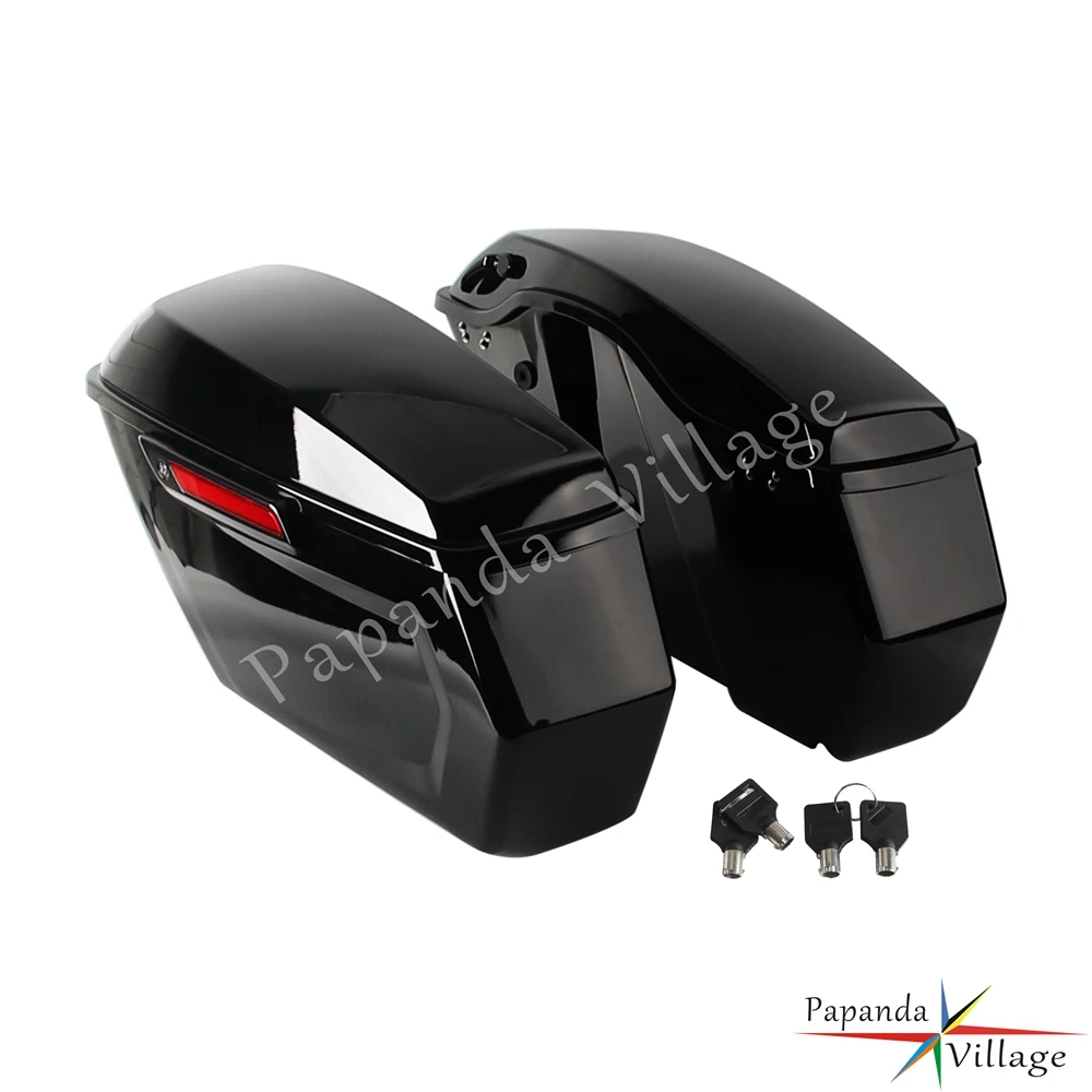 Motorcycle Hard Saddlebags Trunk For Harley Touring Street Glide FLHX FLHXS FLHXST 2014-2023 Rear Saddle Luggage Storage Boxes