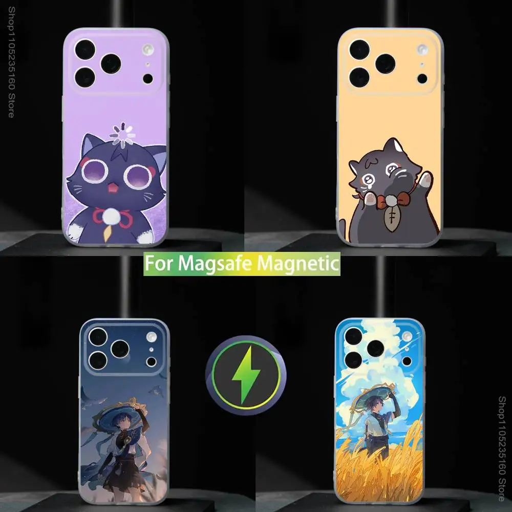 

Scaramouche-S Genshin Impact Phone Case For iPhone 17,16,15,14,13,12,11,Pro,Max,Plus,Mini,SE4,E For Magsafe Wireless