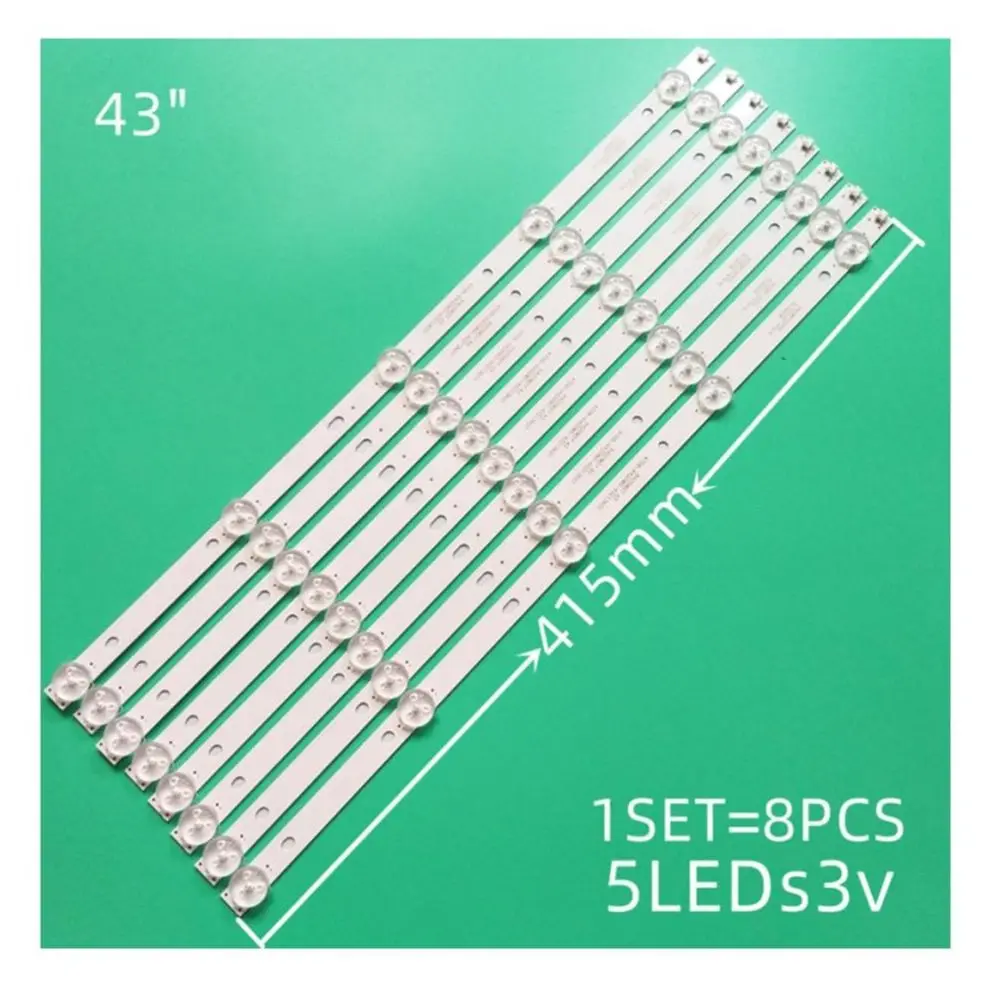 2set LED Backlight Strips For Philips 4708-K43WDR-A1213K04 4708-K420WD-A3213K01 43PFT4001/05 LED Bands Rulers K430WDR