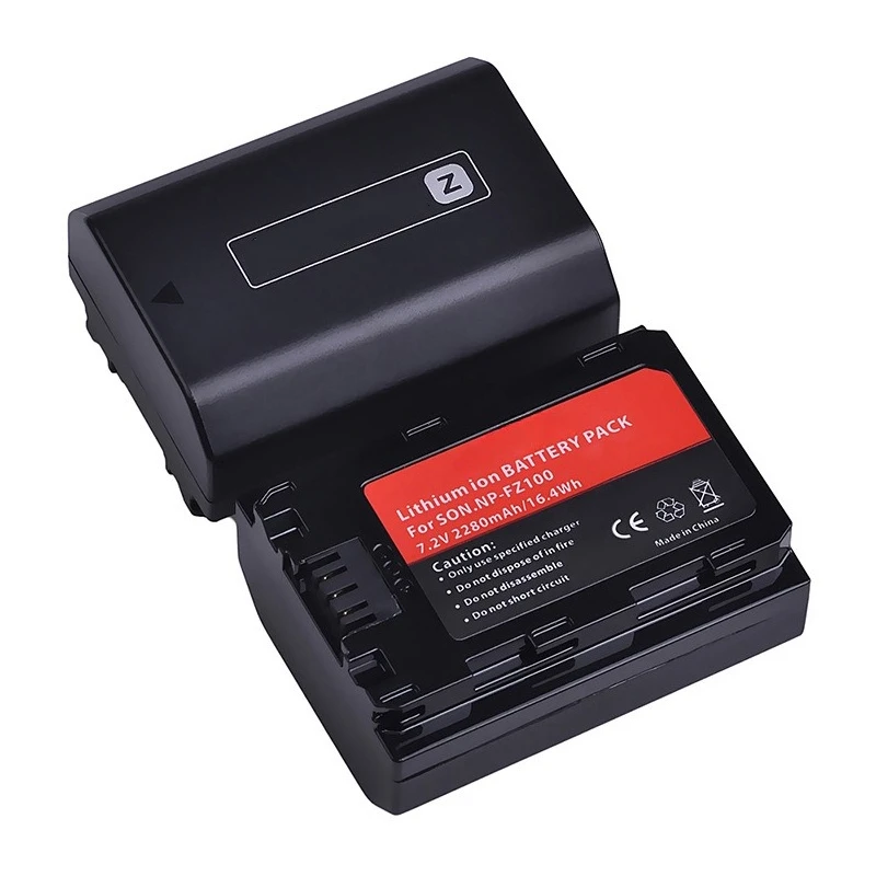 Bateria NP-FZ100 2280mAh para Sony A7III A7IV A7C A1 A7SIII A7RIII A7RIV Câmera Recarregável Li-ion Substituição