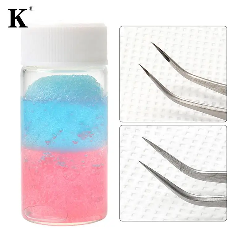 25ml/30ml Eyelashes Tweezers Cleaner Lash Glue Extension Supplies Cleaning Sponge Eyelash Glue Remover Liquid Tweezers Cleaner