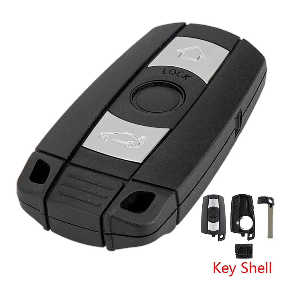 Remote Key Fob Case Shell 3 Button + Blade For BMW 1 3 5 6 7 Series X1 X5 X6 Z4 E90 E91 E93
