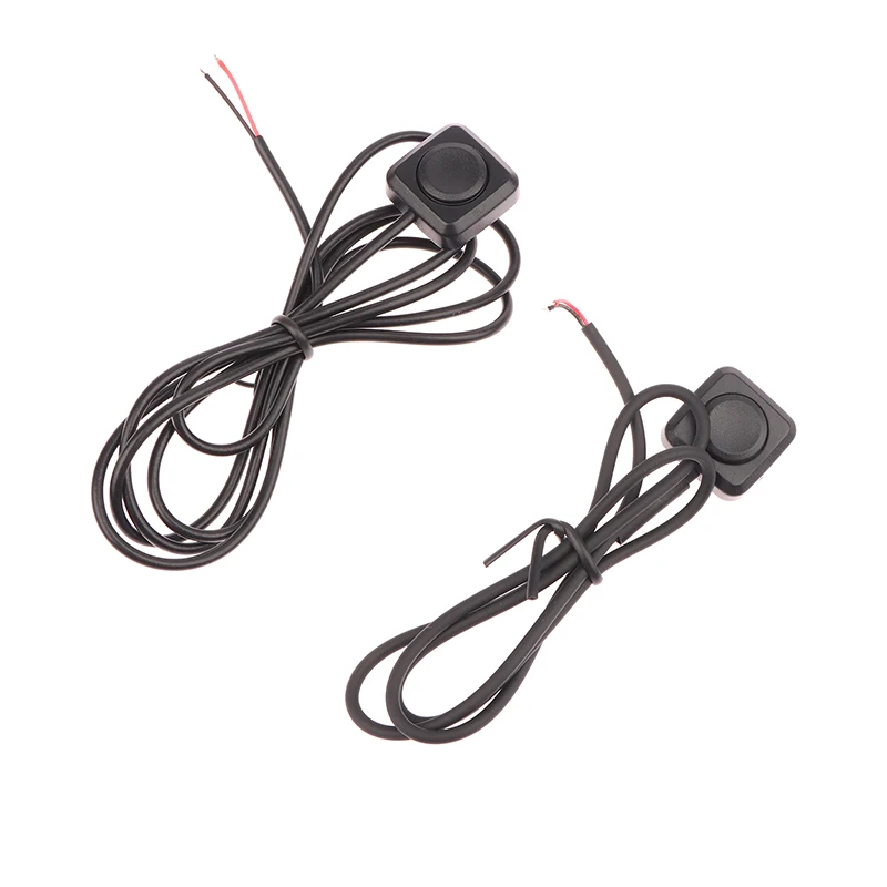 1Pc ON Off Switch with 50/70/90CM Wires For Truck Boat Automotive Push Button Pre-wired Waterproof Mini Momentary Push Button