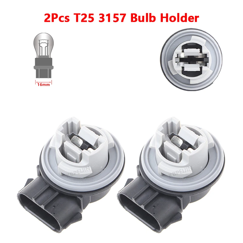 For Ford Focus Explorer Excursion Taurus Turn Signal Light Socket Car Lamp Holder 3157 Bulb Base Accessories 2PC