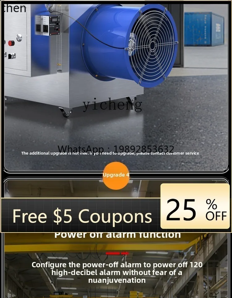 

stainless steel industrial electric heater breeding plant heating equipment high power large area heater hot air blower