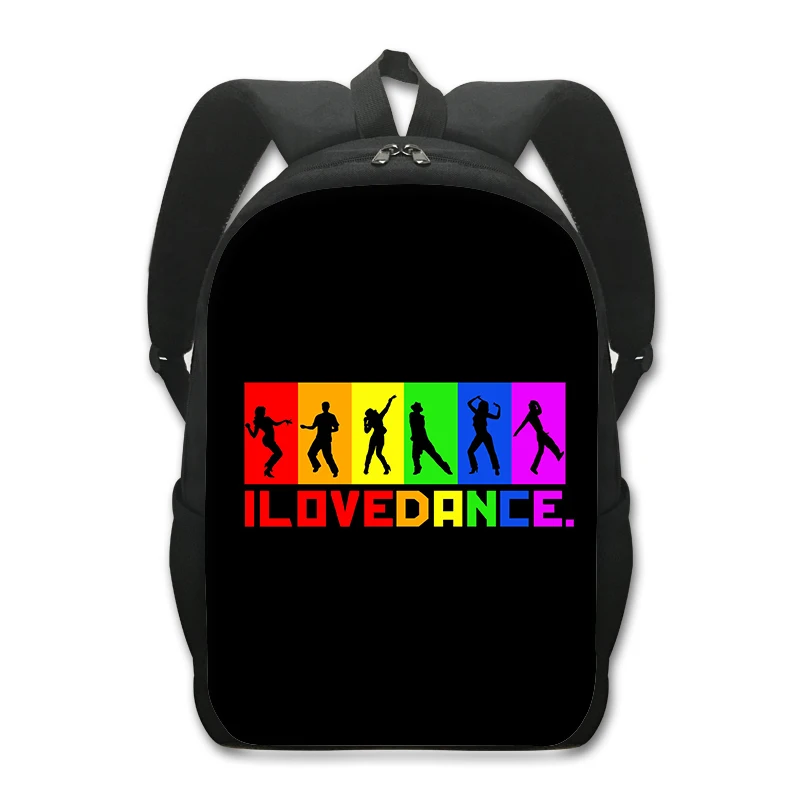 Mochila de baile de Hip Hop para hombre y mujer, morral escolar de Jazz, para adolescentes, para ordenador portátil