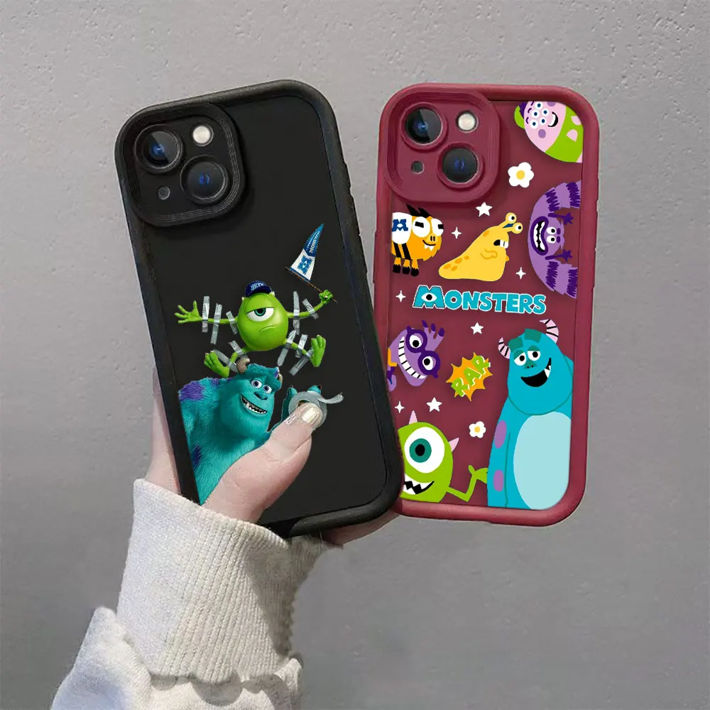 Sulley Girl Boo Monsters Inc Phone Case For iPhone Apple 15 14 12 13 11 Pro 8 7 SE Plus X XR XS Max Soft Case Funda Capa Shell