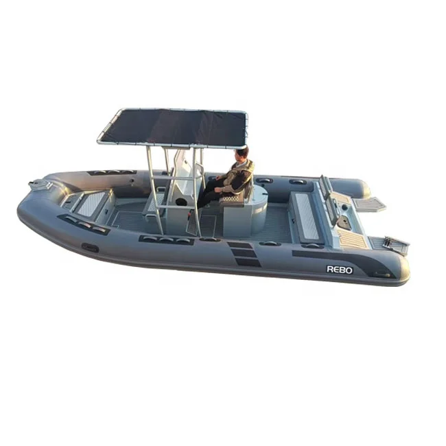 21ft Rib 640 Aluminum RIB ORCA Hypalon/PVC Inflatable Boats for Boat Fishing