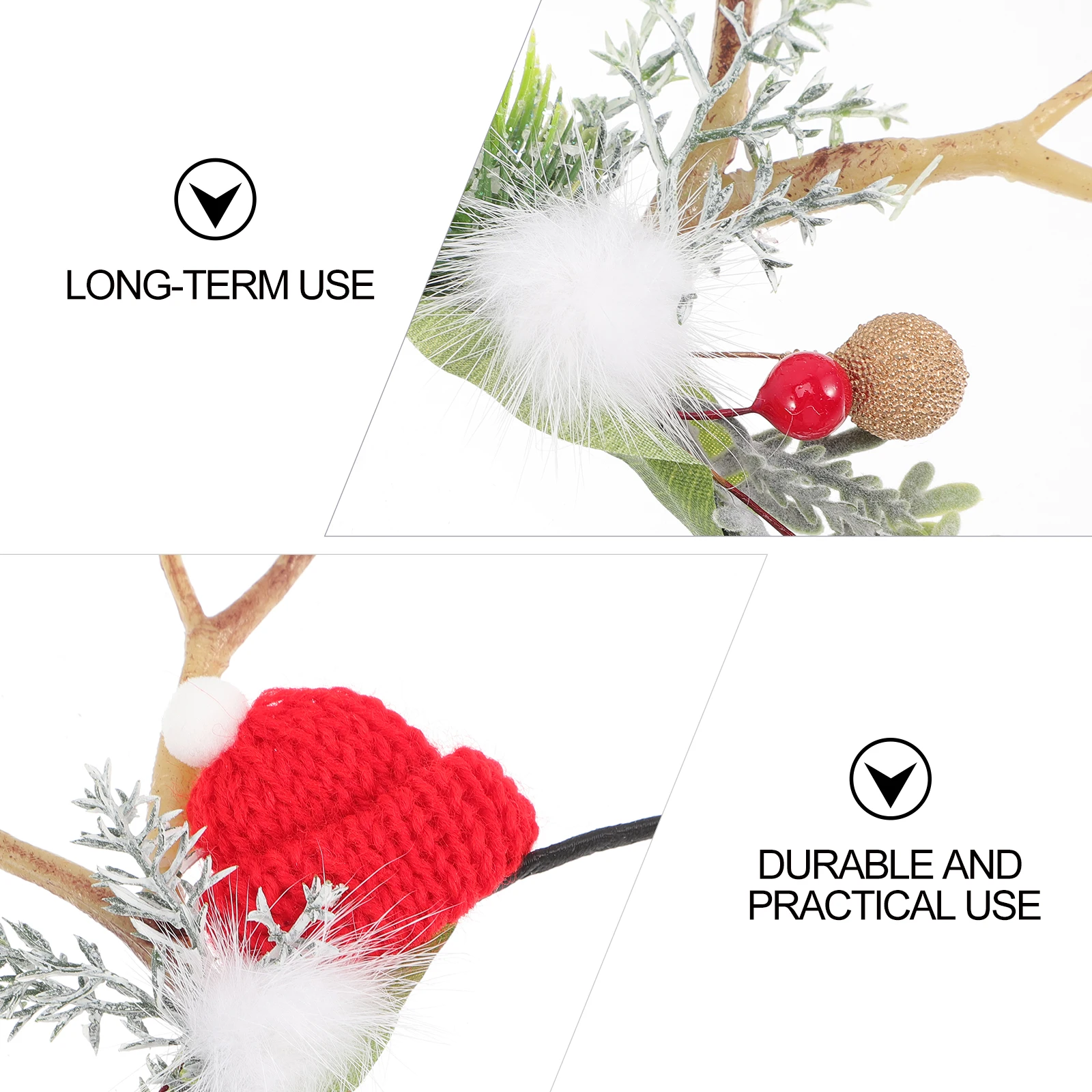 

Hair Headband Antler Christmas Deer Headbands for Women Cuff Antlers Red Plastic Animal Ear