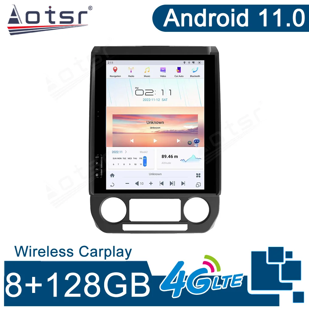 

12.1 inch Touch Screen Car Radio For Ford F150 2015-2021 Android GPS Autoradio Multimedia Video Player Carplay Qualcomm 665