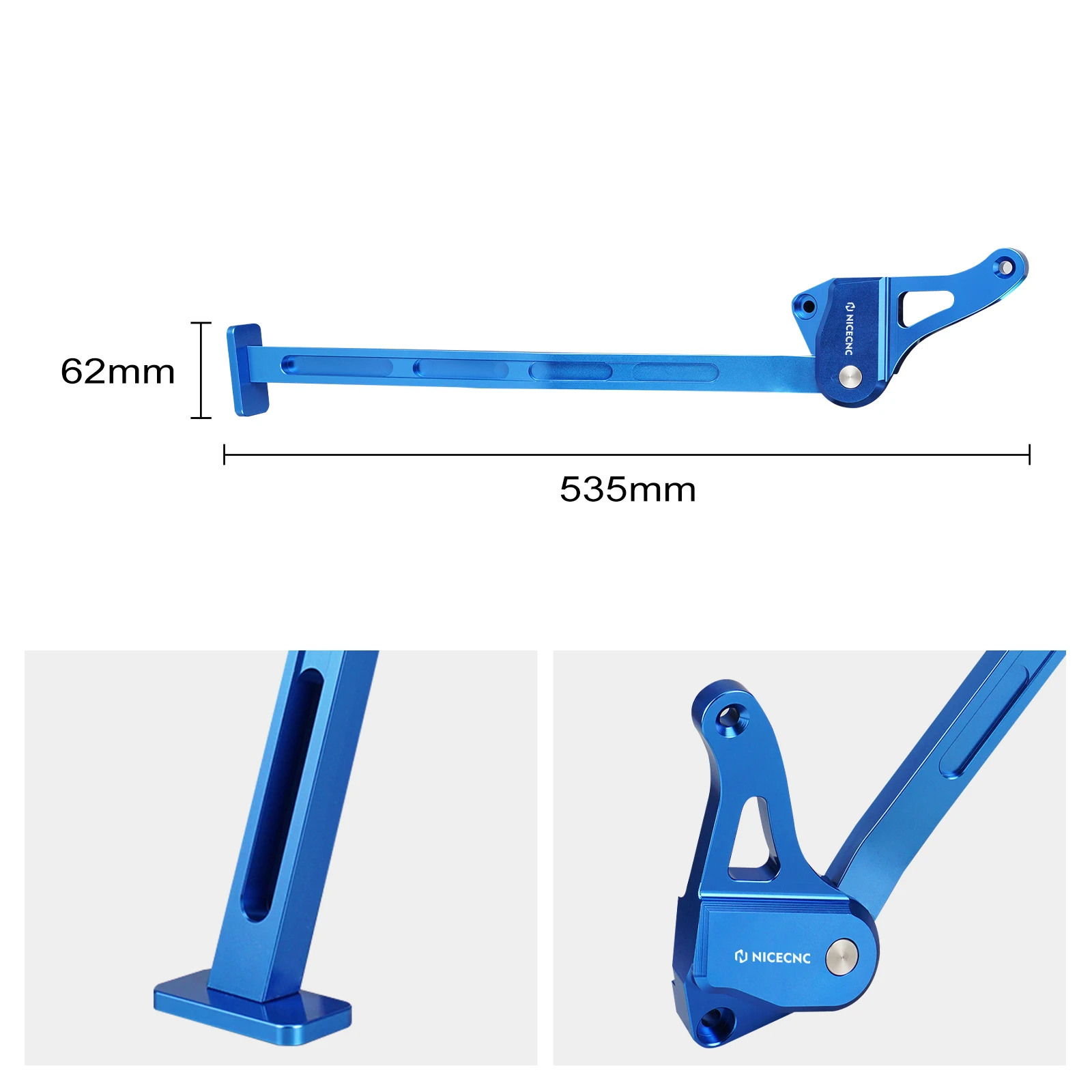 For Yamaha YZ250 2005-2024 YZ125 2005-2022 YZ 125 250 Motorcycle Kickstand Kick Side Stand Parking Bracket Aluminum 2022 2021