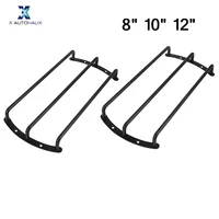 X Autohaux Metal 8 ""10"" 12 ""coche Subwoofer parrilla cubierta Protector Audio altavoz parrilla cubierta Protector para Auto coche 1 pieza 2 piezas