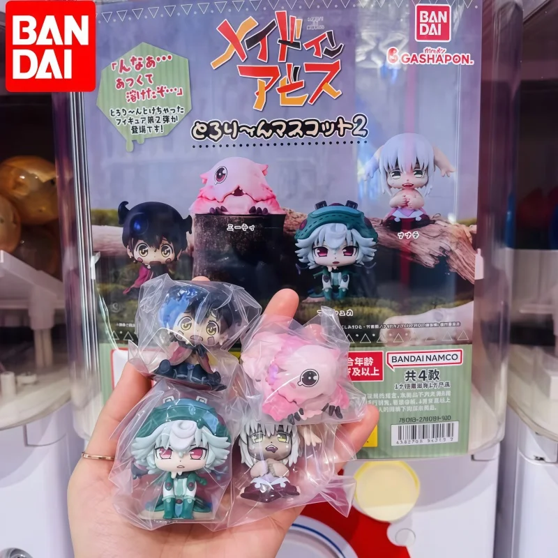 Figuras Gashapon de Bandai, Made In Abyss Vol 2, Nanachi, Sunset Golden Town, Estilo Melted, Juguetes Coleccionables de Anime Auténticos en Cápsula