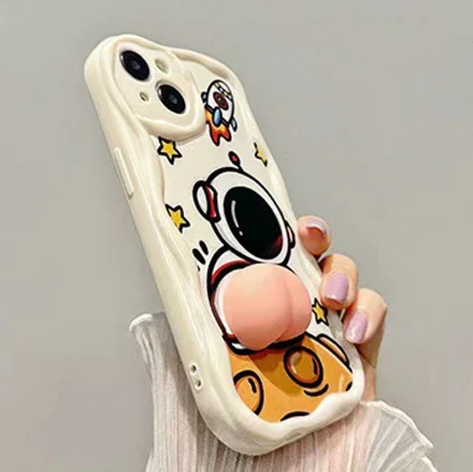 3D Cute Ass Buttocks Phone Case for Huawei Mate 60 Pro 50 40 30 P60 Art P50 P40 Lite P30 Nova 9 SE 10 11 Honor 80 90 Soft Cover