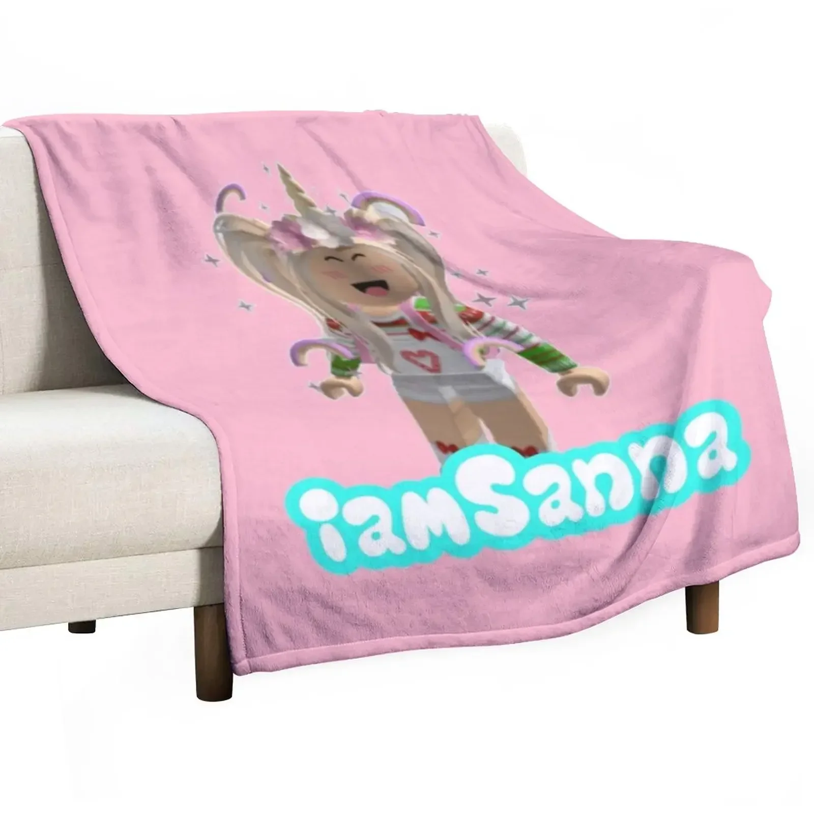 iamSanna Loves Unicorns Throw Blanket Sleeping Bag Decorative Beds Blankets